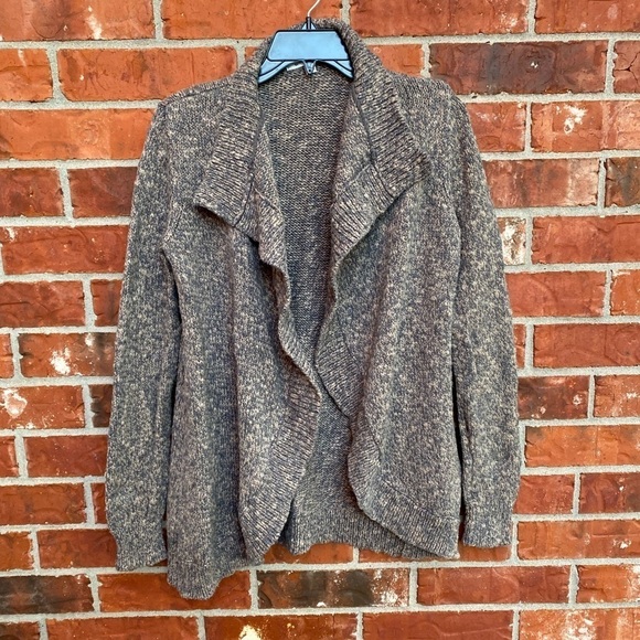 Cabi #880 Womens Small Swear By Brown Marled Open Front Chunky Cardigan - Picture 8 of 8